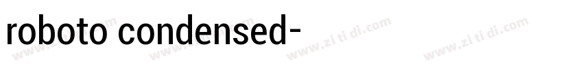 roboto condensed字体转换